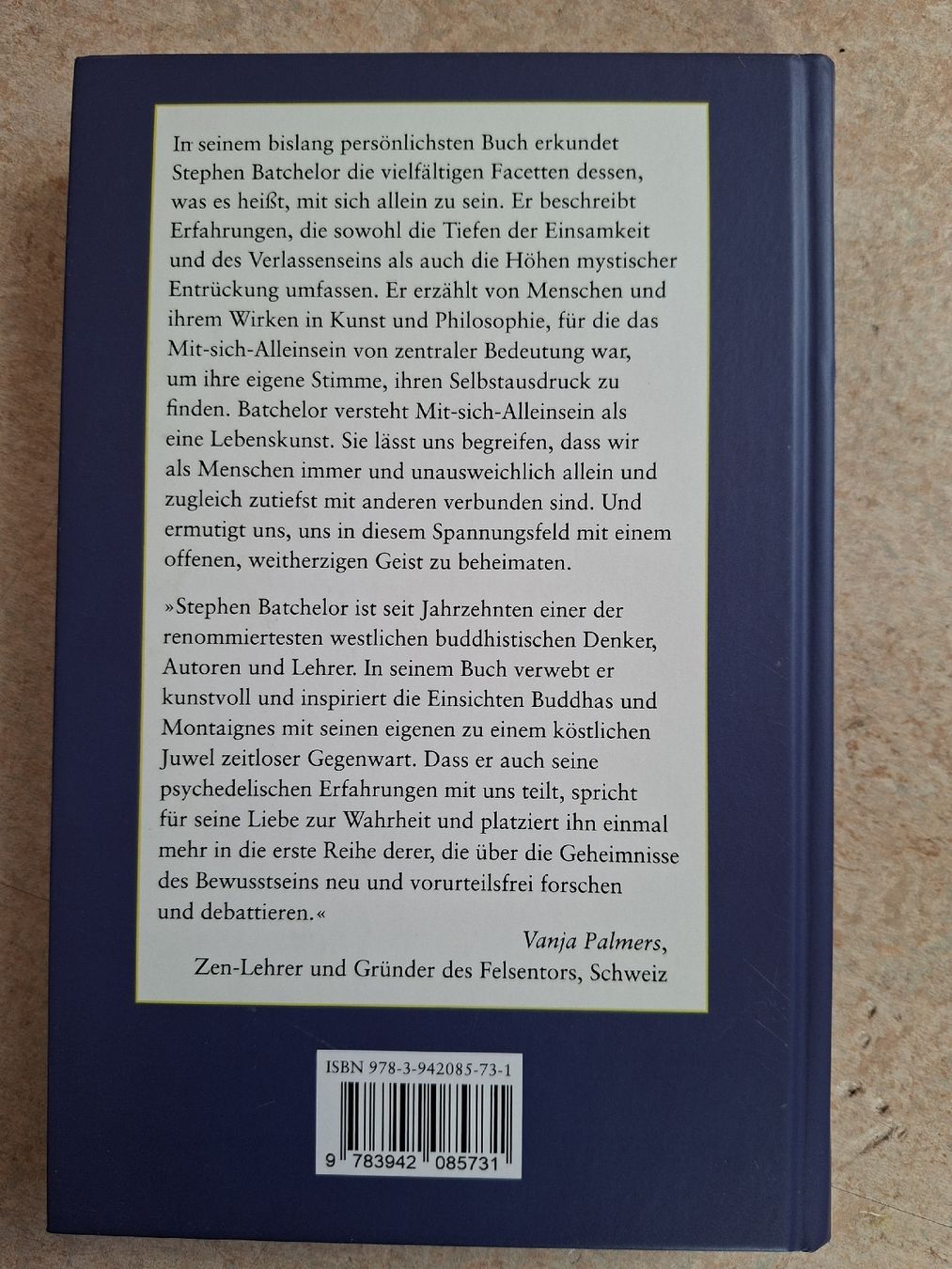 Libri: Stephen Batchelor - Die Kunst, mit sich allein zu sein – Usato da Klingnau venduto da vollmond36 1