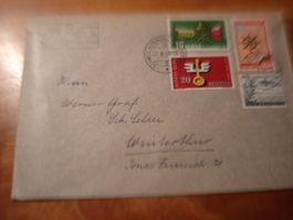 Brief toll frankiert 1954, Sonder-o Luzern SLA