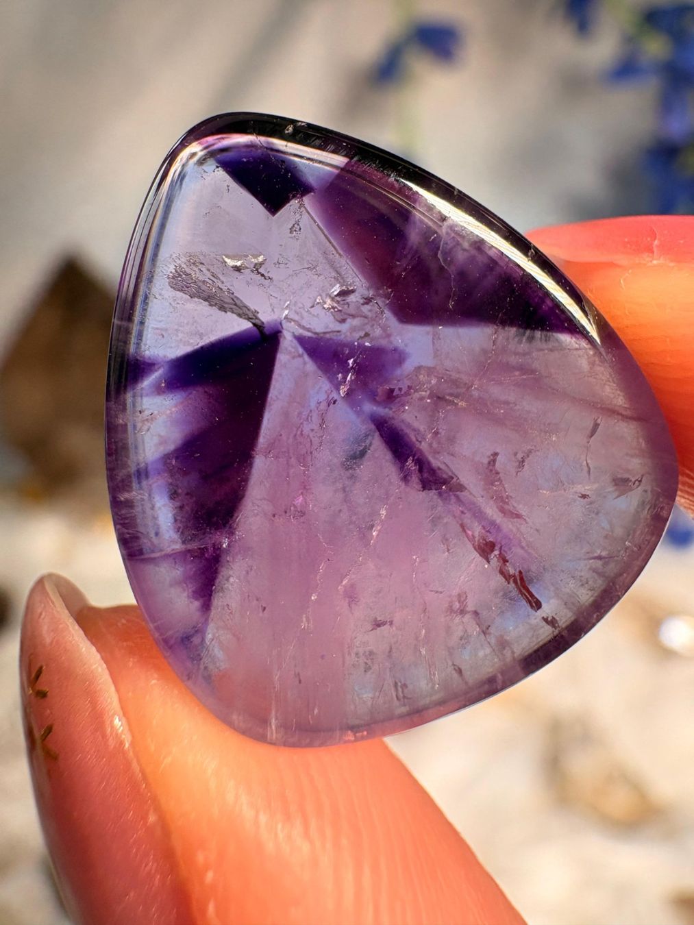 Pietre preziose: Trapiche Amethyst Cabochon – Nuovo e nell'imballaggio originale da Neuheim venduto da m.hald