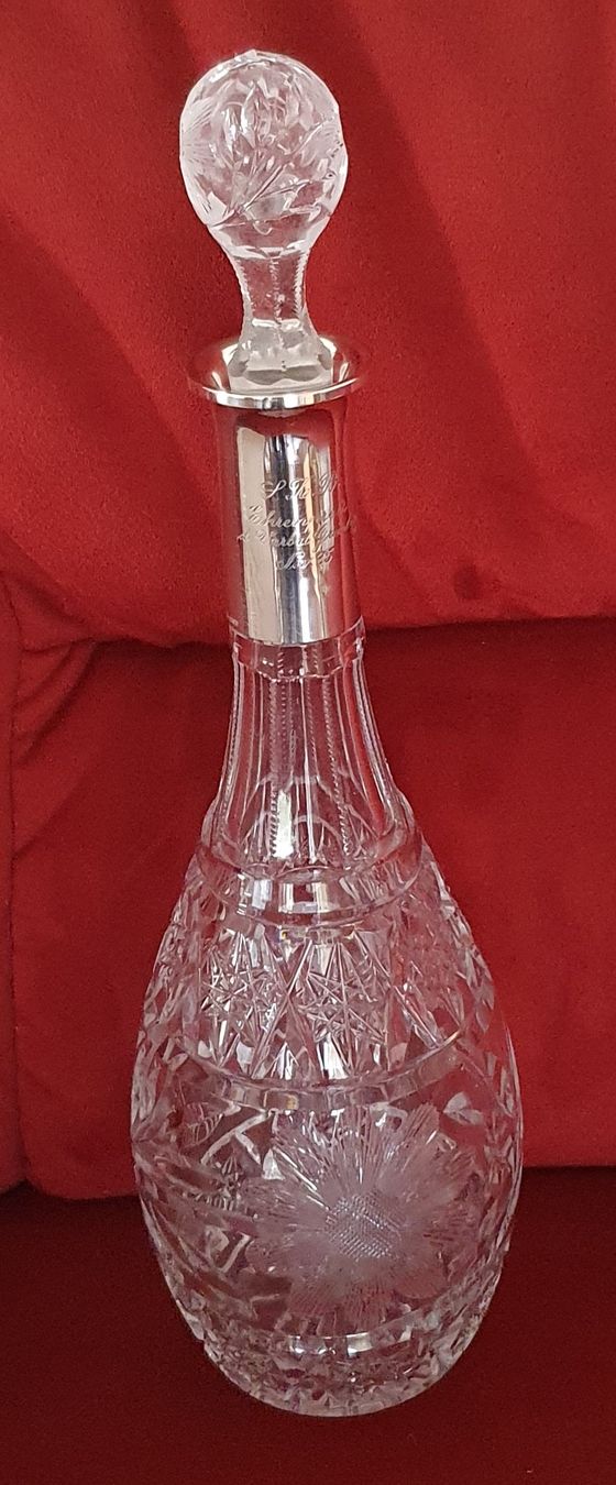 Caraffe: Kristall Karaffe mit 800 Silber Hals  – Usato da Kreuzlingen venduto da Rschweiz1