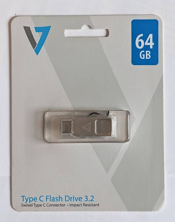 Chiavette USB: Clé USB V7 swivel Type C 3.2,  64 GB – Nuovo e nell'imballaggio originale da Torny le Grand venduto da cla_w6np