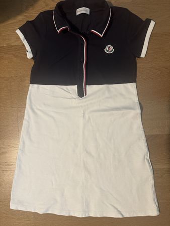 Moncler Polo Dress Navy White Size 8 130cm