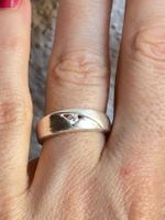 Silberring mit Zirkonia Stein*neuwertig! Grösse auf Anfrage