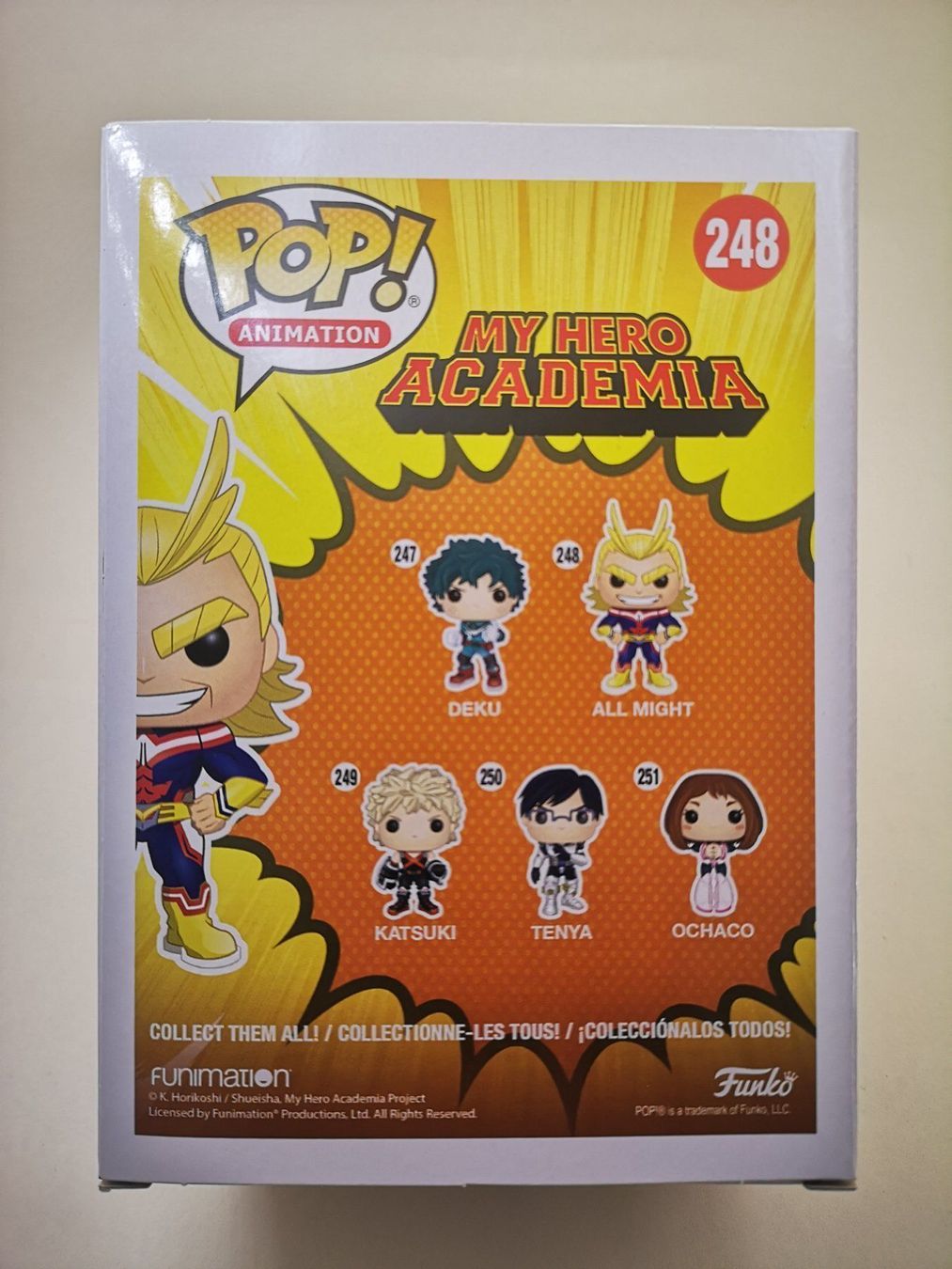 Funko Statuette: Funko Pop All Might #248 – Nuovo e nell'imballaggio originale da Riehen venduto da _TheCollectorShop_ 1
