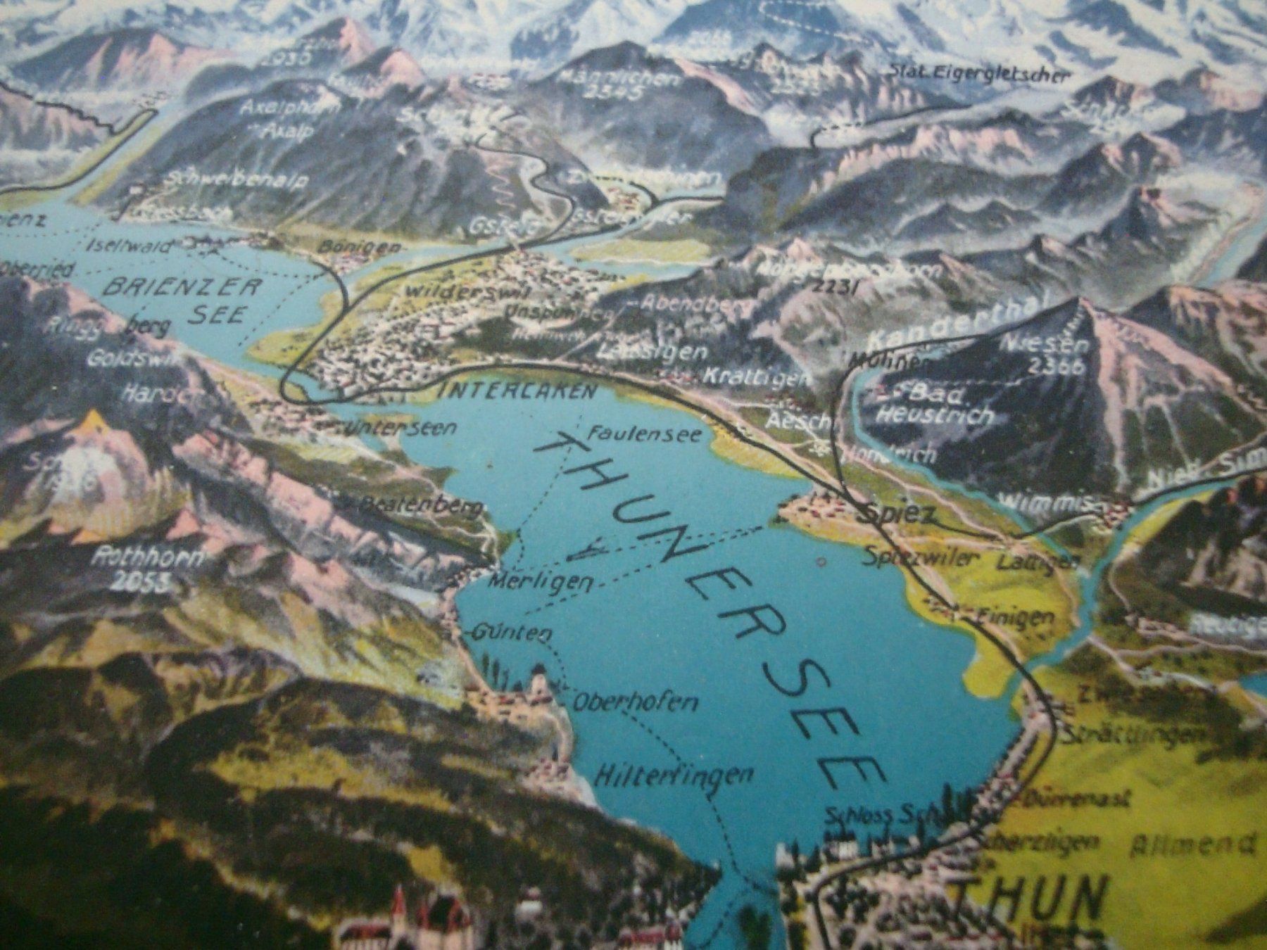 Ansichtskarten: AK Thun - Panorama - 1926 – Gebraucht aus Neuenegg von flohcante 1