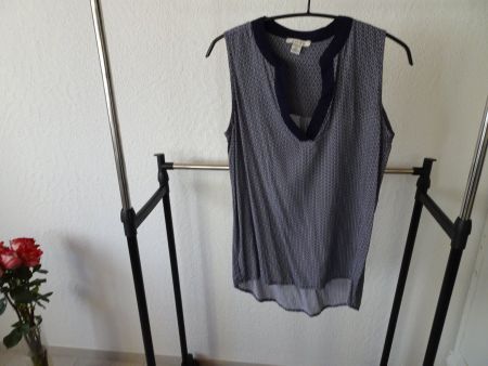 Elegante blaue Bluse von Amisu Gr. XS - 220513