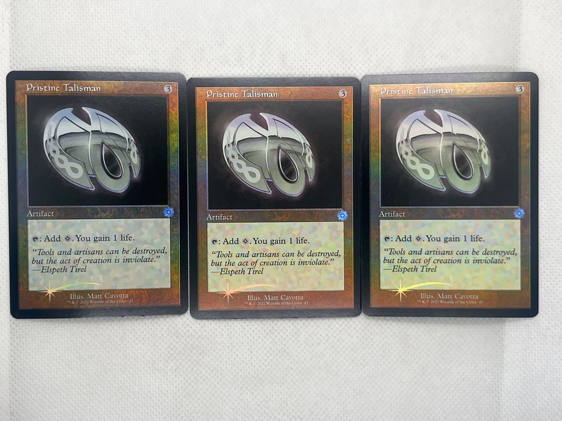 Magic The Gathering Carte collezionabili: Pristine Talisman  Foil Magic Karten 3x – Usato da Hinterkappelen venduto da Kim1992