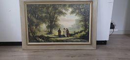 Gemälde "Jesus und Jünger" von H. Moser Malleray