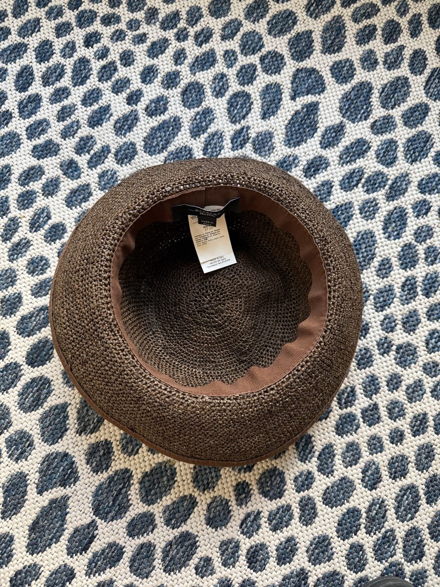 Max Mara Copricapi, berretti & cappellini: Weekend Max Mara Strohhut – Grösse 57 – Usato da winterthur venduto da insegnantevolante 1