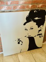 IKEA Bild Audrey Hepburn Pop Art Schwarz Weiss Unikat na