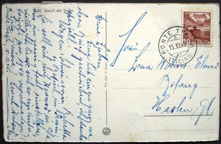 Cartes postales: Saluti dal TICINO Weinbauer – D'occasion à Jona par philajona 1