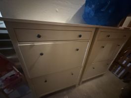 2x IKEA Hemnes Schuhschrank, gebrauchter Zustand, Weiss