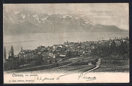 AK Clarens, Vue générale, 1906