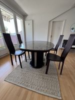 Massiver Marmortisch ausziehbar + 6 Stühle | Hochwertig