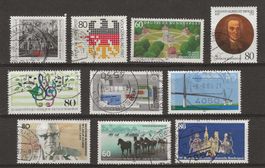 Deutschland -1987 gebraucht ,Teil vollstempel,Mi 1332 *