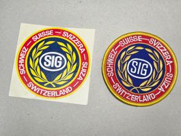 Badge en tissu + autocollant Sig original