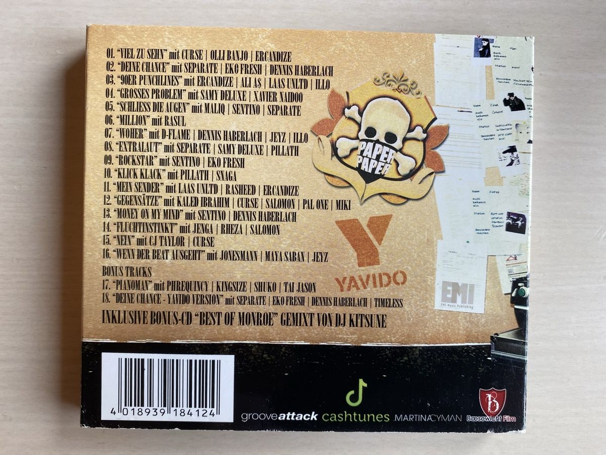 CD: **Yavido - Paper Warrior - Doppel CD** – Usato da Oberried Brienz venduto da Chyara 1