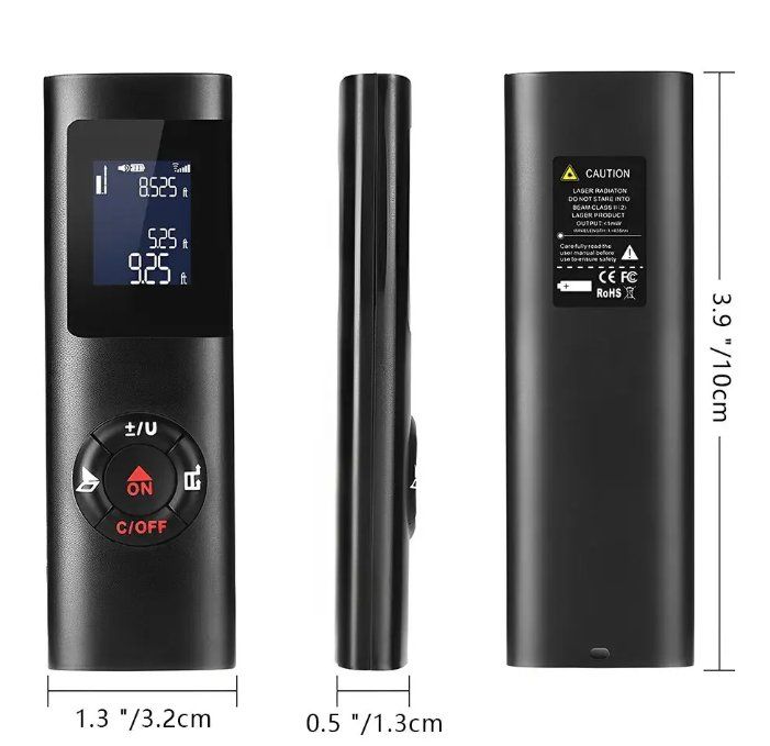 Misurare: Tragbarer Mini USB Laser-Entfernungsmesser 40 Meter – Nuovo e nell'imballaggio originale da Châtelaine venduto da topshop.switzerland 2