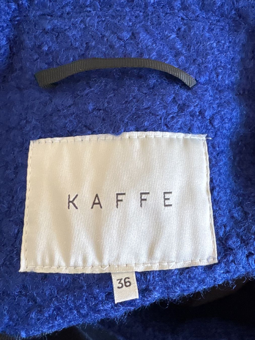 Cappotti: Blauer Wintermantel Gr. 36 von KAFFE – Usato da Reinach BL venduto da SophiesFundgrube 2