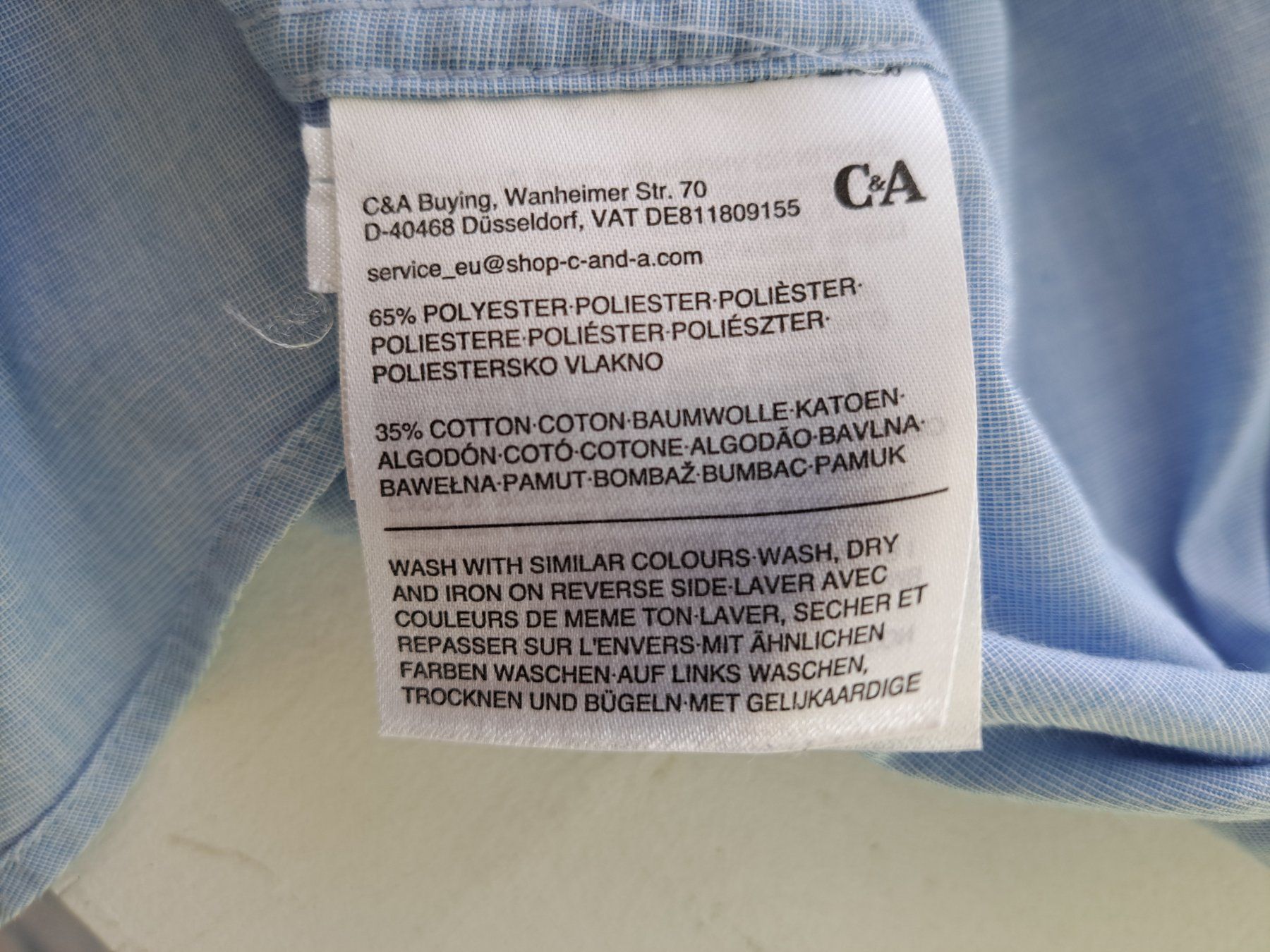 C&A Chemises: Sommerhemd hellblau Gr. L - Top Zustand – D'occasion à Volketswil par ronbons 5