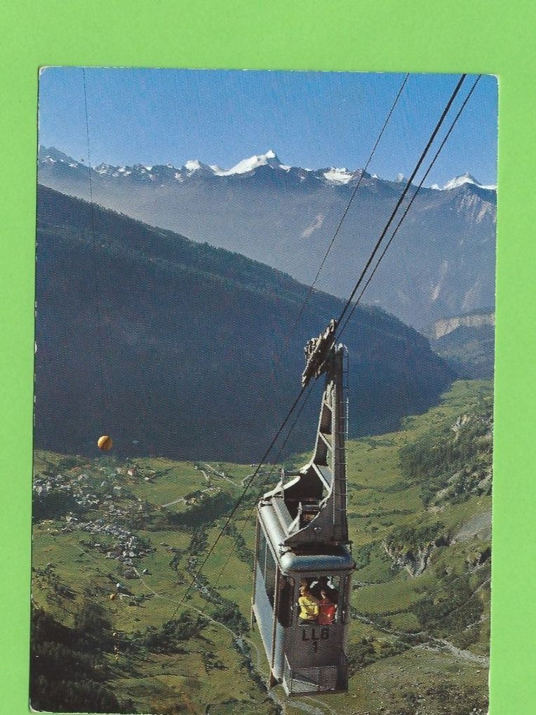 Cartoline postali: Luftseilbahn Leukerbad-Gemmipass – Usato da Zürich venduto da t24_de