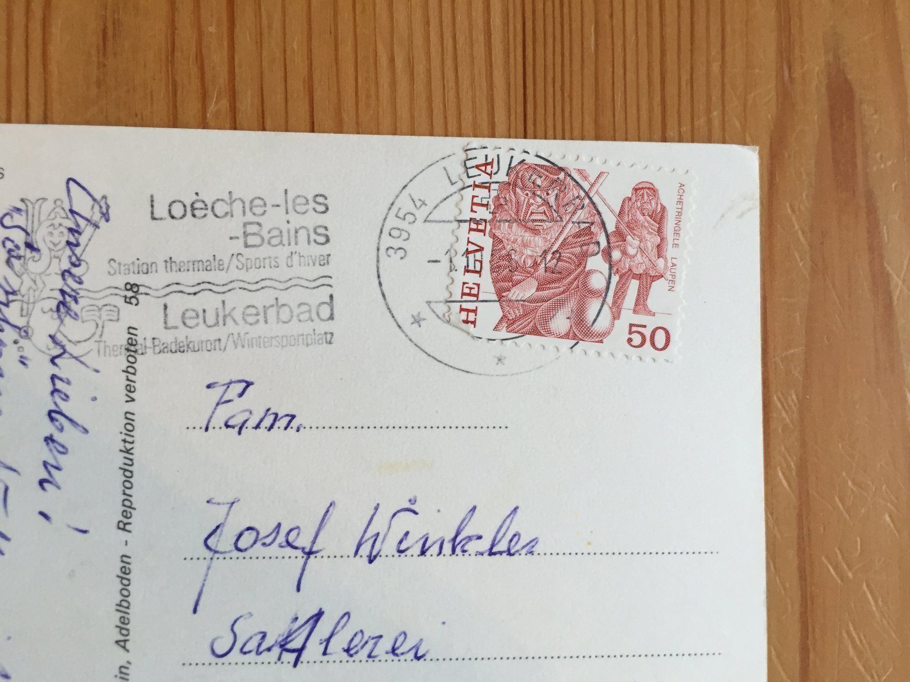 Ansichtskarten: Leukerbad - AK 1986 – Gebraucht aus Oberuzwil von Henri09 1