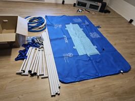 Intex Pool, Sandfilterpumpe und viel Zubehör