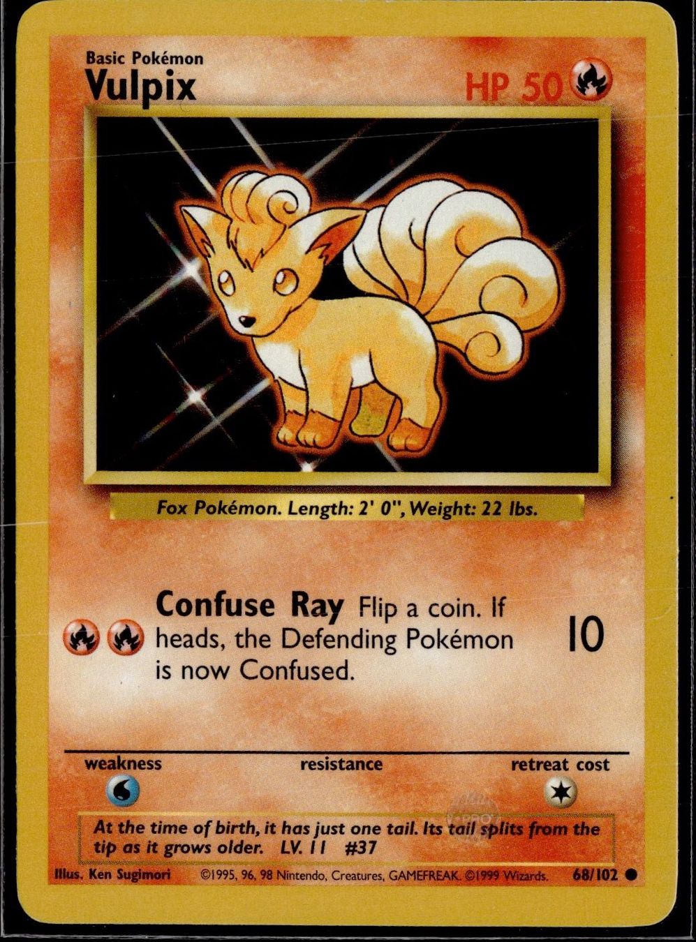 Pokémon Carte collezionabili: Vulpix 68/102 Base Set – Usato da Zürich venduto da pokemon_cards