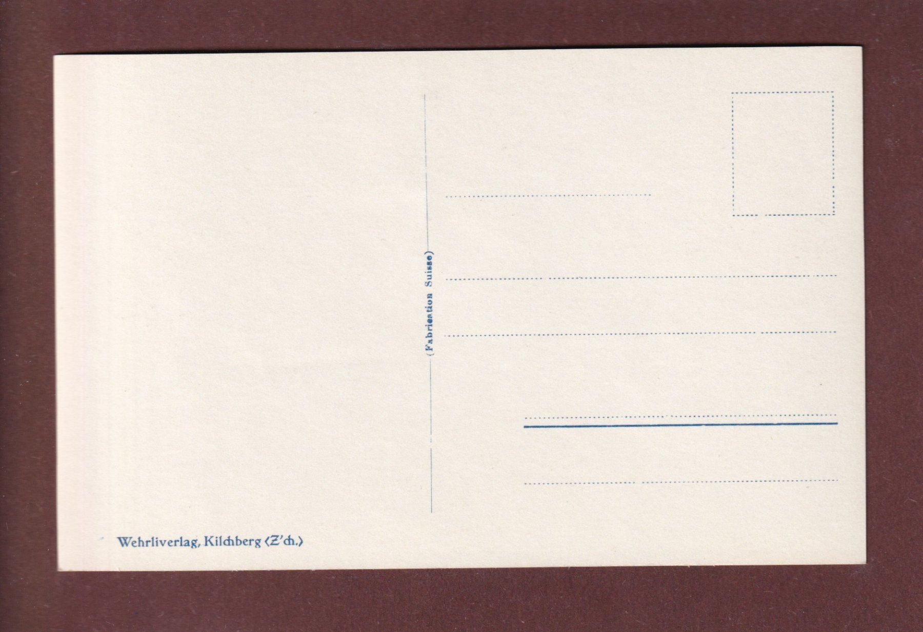 Cartoline postali: FEX - Kirchlein – Usato da Pully venduto da nicecards 1