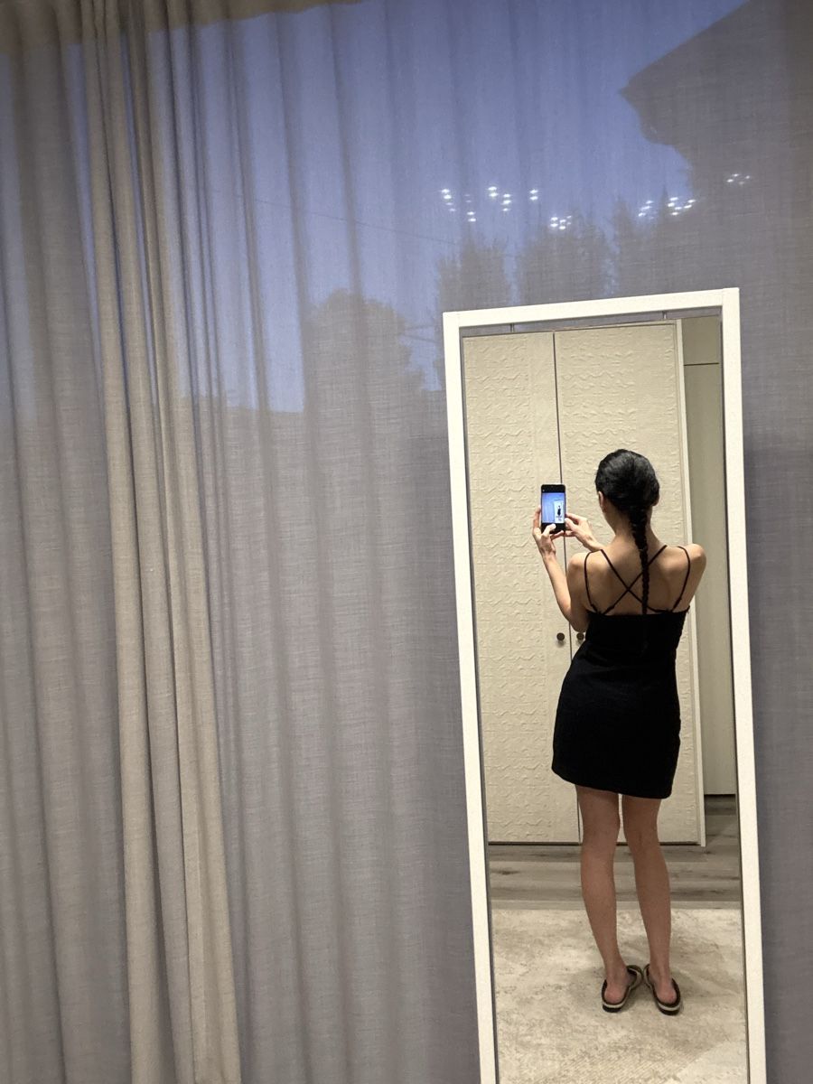 Vestiti: Black Mini Dress in linen 36 – Usato da Biel/Bienne venduto da TanyaM02 8