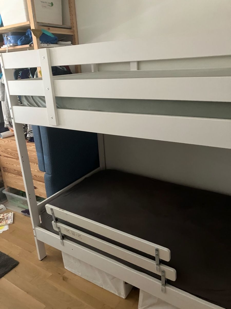 Ikea Lits: Lit superposé blanc IKEA 90x200cm bon état – D'occasion à Dornach par hmk_bl6q 3