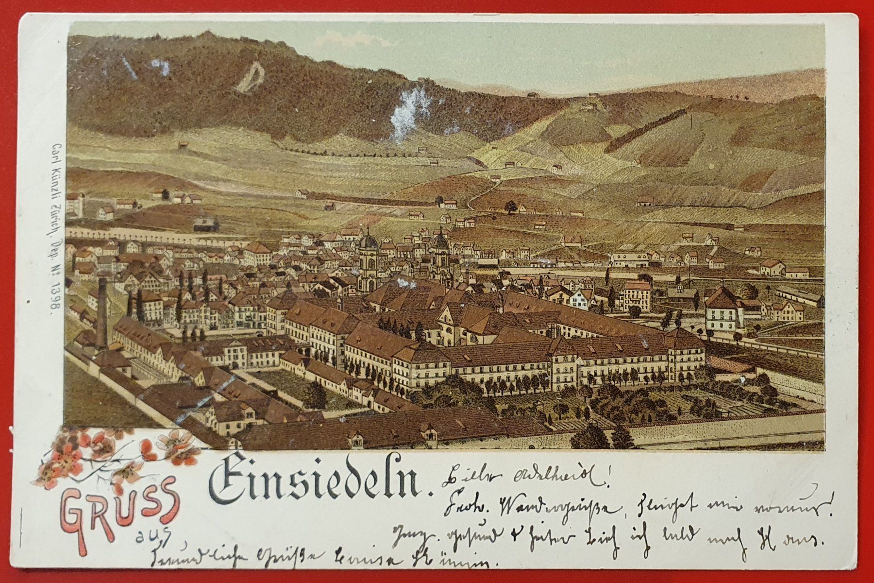 Cartoline postali: Gruss aus Einsiedeln 1899 – Usato da Kreuzlingen venduto da Rschweiz1
