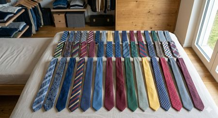 Lot exceptionnel de 25 cravates 100% Soie – Comme neuves !