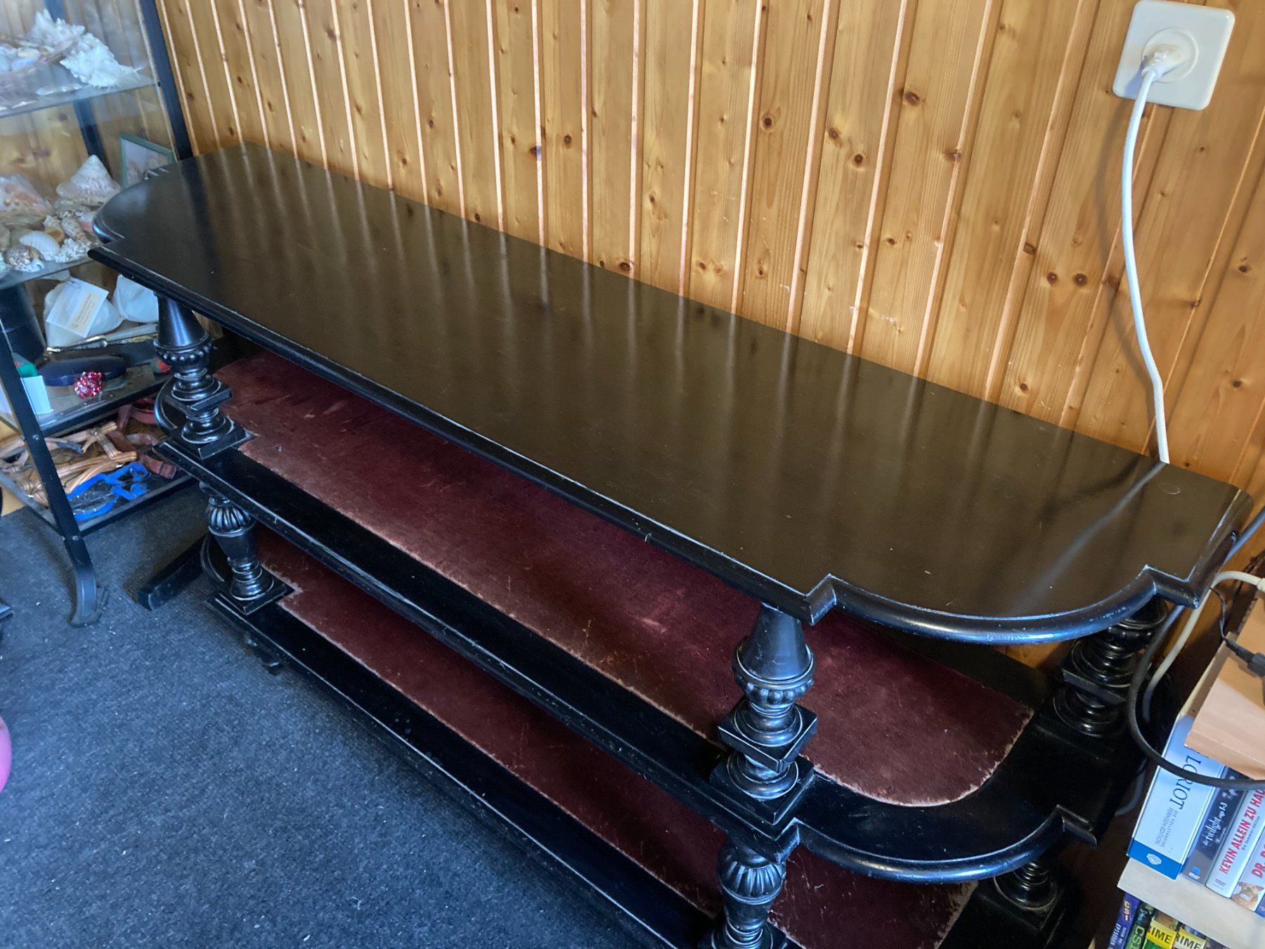 Étagères: altes schwarzes Sideboard / Regal – D'occasion à Marbach LU par Hoheduene 1