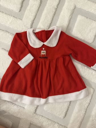 Kleid Rot Weiss Miss Santa Grösse 80 guter Zustand