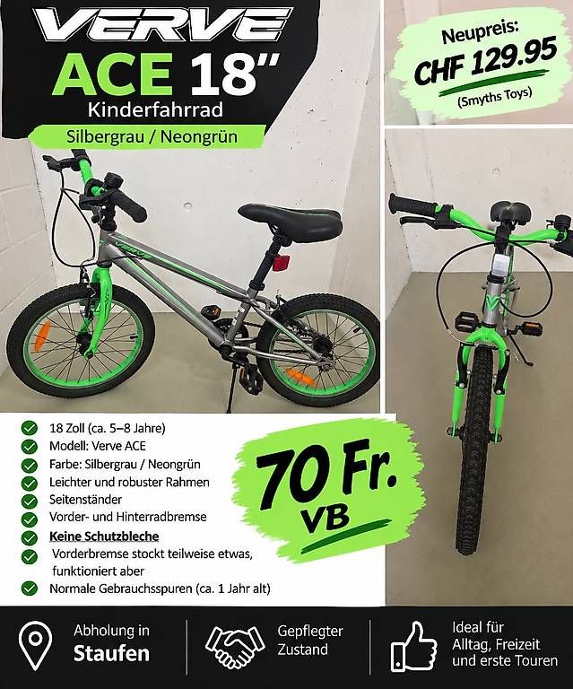 Velos: Kinderfahrrad – Gebraucht aus Staufen von The-Guzzo-Family