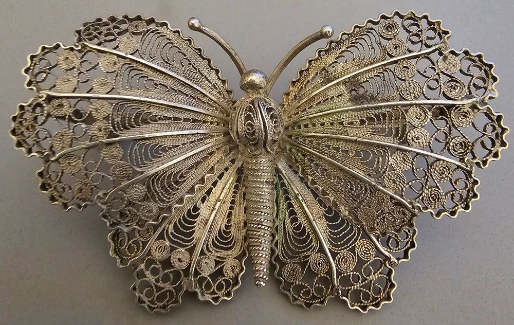 COGCHARGER Schmetterling Charms - 90-tlg. Set Im Tibetischen Silber-Look