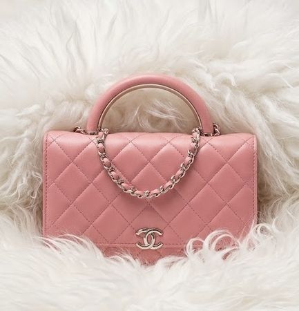 Chanel Trendy CC Wallet on Chain Pink