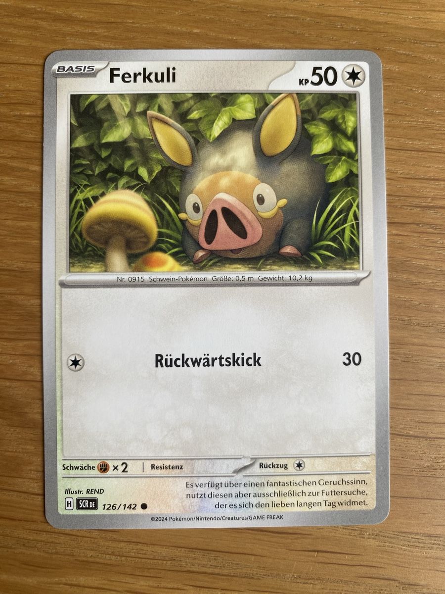 Pokémon Carte collezionabili: Pokemon Ferkuli 126/142 SCR – Nuovo (secondo la descrizione) da Haldenstein venduto da lisipe