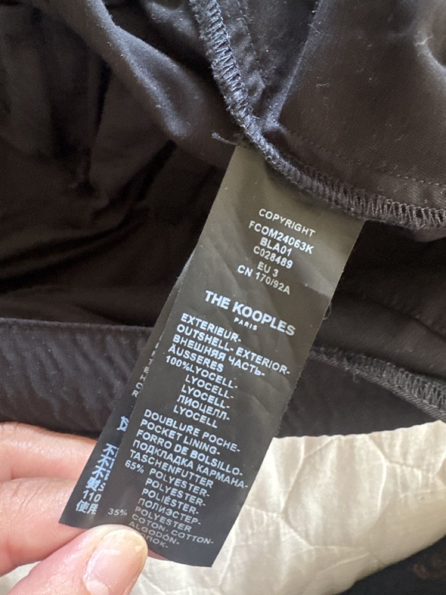 Kooples Tute: Combinaison noire The Kooples taille 3 – Usato da Genève venduto da Cicin 3