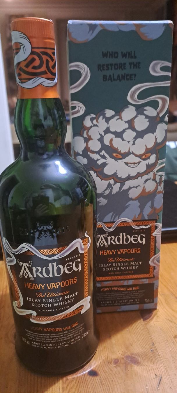 Ardbeg Bevande alcoliche: Ardbeg Heavy Vapours Islay Single Malt neuf – Nuovo e nell'imballaggio originale da Les Brenets venduto da Galen25