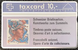 PTT Schweizer Briefmarken lila CHF 10.-