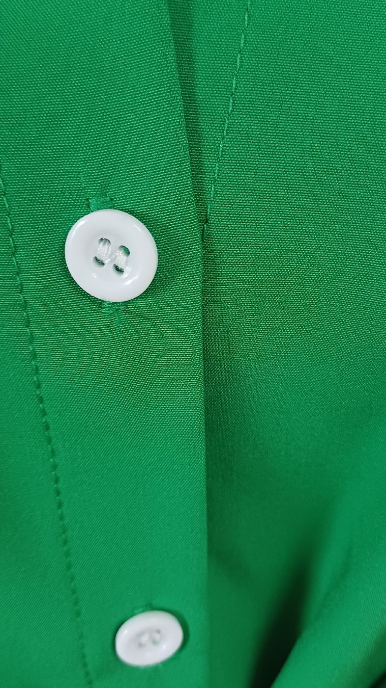 Kleider: Kleid grün, Langarm, mit Gürtel, Grösse M  – Gebraucht aus Arlesheim von savina01 3