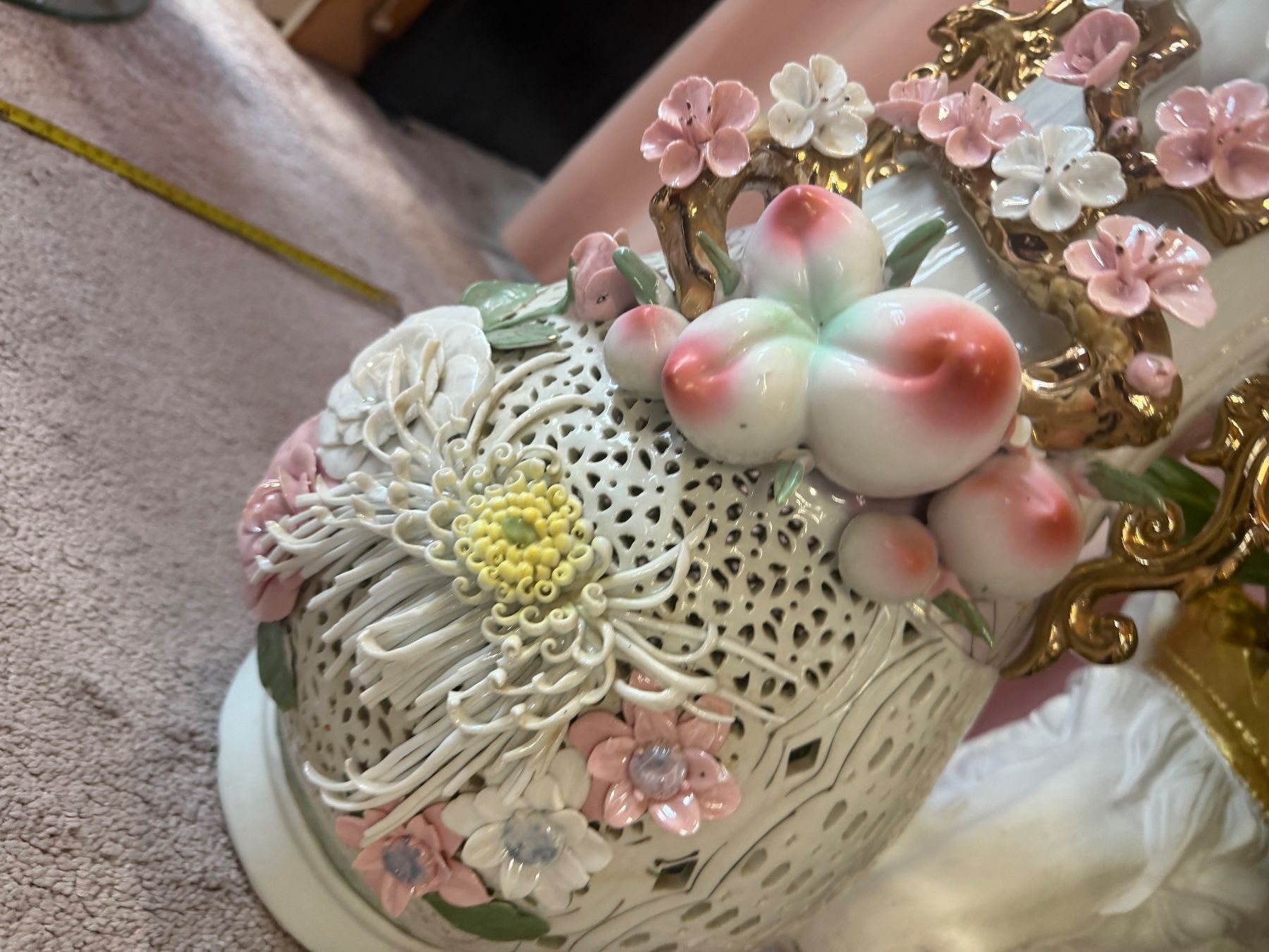 Vase & Récipients: grosse Vase mit Blumen – D'occasion à Zürich par SecondhandZurich 3