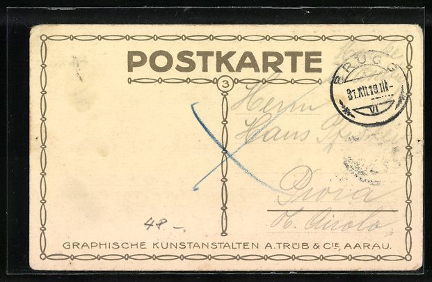 Cartes postales: Steindruck-AK Alt-Brugg, Kirche mit Ring – D'occasion à Berlin par bartko-reher 1