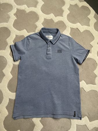 CERRUTI 1881 Herren Polo – Blau – Logo Stickerei
