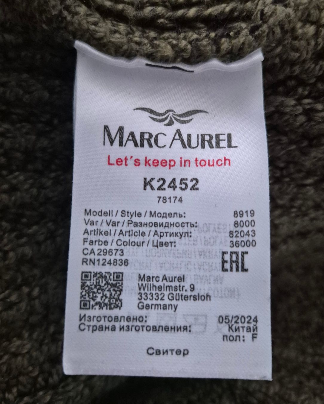 Maglioni & Felpe: GROBSTRICK PULLOVER von MARC AUREL Gr.38/40 passt zu NILE – Nuovo (secondo la descrizione) da Algetshausen venduto da Engel-99 1
