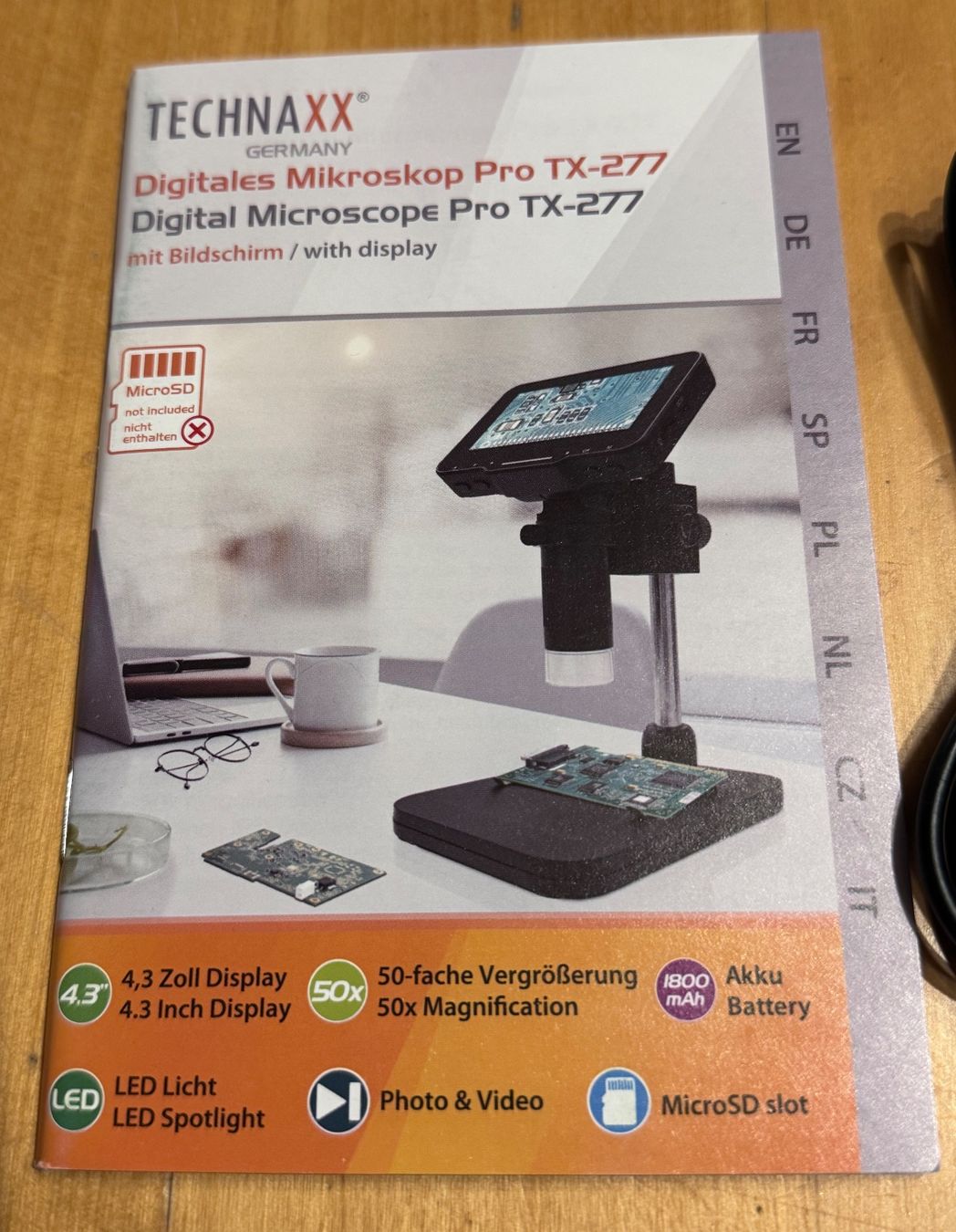 Mikroskopie: Technaxx Digitales Mikroskop Pro TX-277 – Neu (gemäss Beschreibung) aus Unterengstringen von NOISE 2