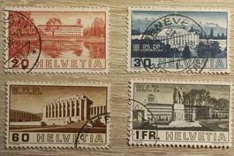 Lote de sellos Suiza, 1938,, usados
