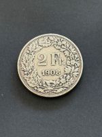 2 Franken 1908  sehr Rar
